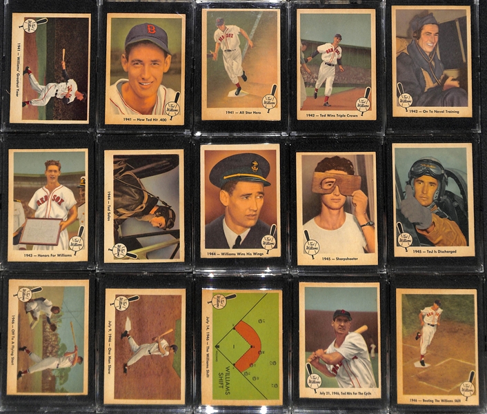 1959 Fleer Ted Williams Near Complete Set (Only Missing Card #68)
