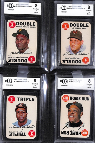 1968 Topps Game Cards Complete Graded Set & 1962 Finer Points of Baseball Set of 12 Pamphlets