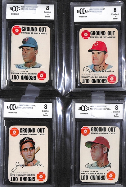 1968 Topps Game Cards Complete Graded Set & 1962 Finer Points of Baseball Set of 12 Pamphlets