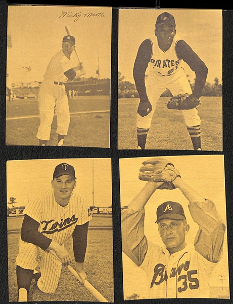 Vintage Baseball Lot w. (30+) 1967 Topps Posters, (23) 1977 Sertoma Stars, (15) Decals featuring Mickey Mantle