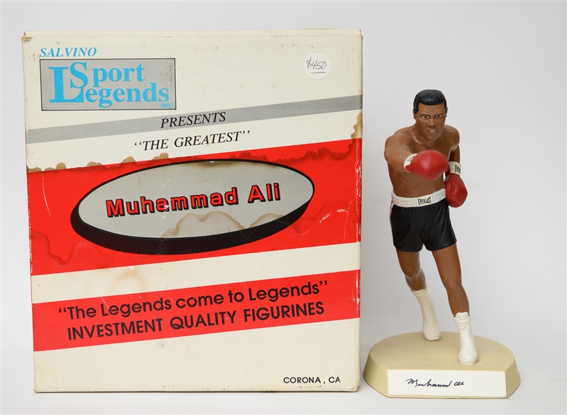 Muhammad Ali The Greatest Special Edition Autographed Salvino Figurine #d to 400 w/ Salvino COA