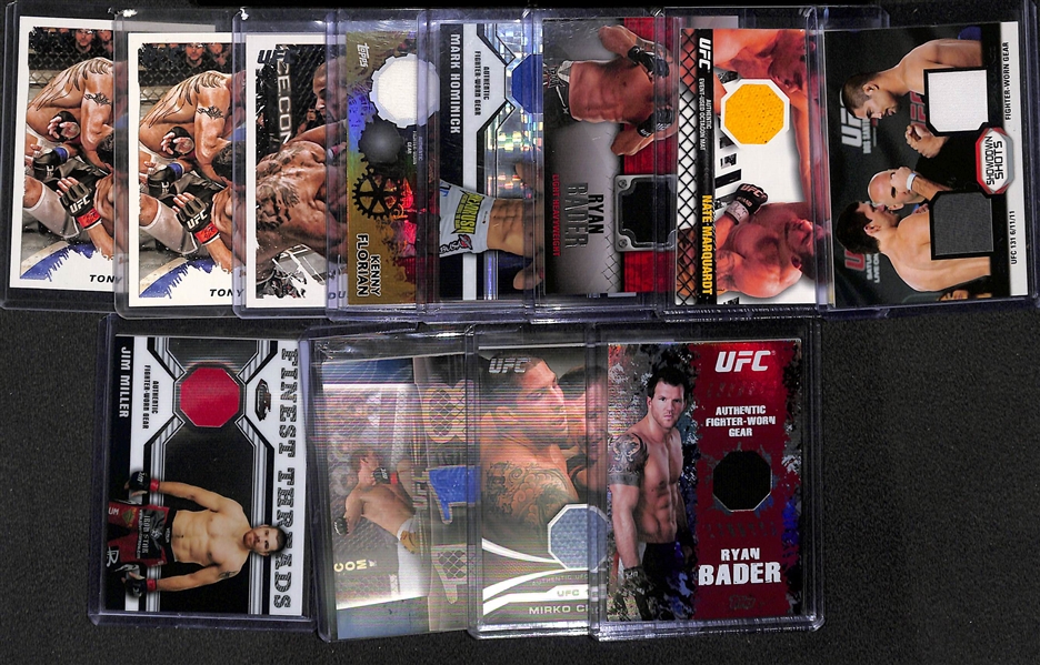 Lot of (34) Assorted 2011-13 Topps UFC Autograph & Relic Cards, 1994 UD SP Alex Rodriguez Rookie Card, 1970 Topps Scratch-Offs, 1950 NY Yankees Program