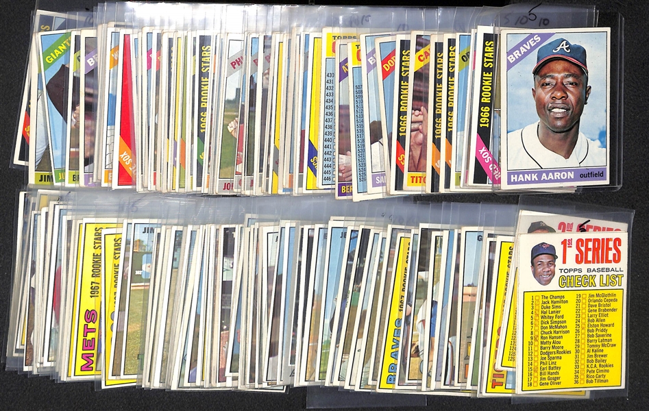 Lot of (200+) Assorted Topps Cards from 1963-1967 w. (18) 1967 Topps Posters