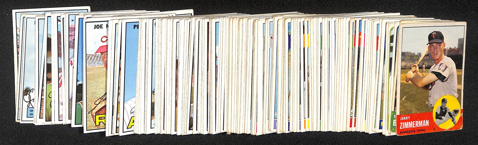  Lot of (200+) Assorted Topps Cards from 1963-1967 w. (18) 1967 Topps Posters