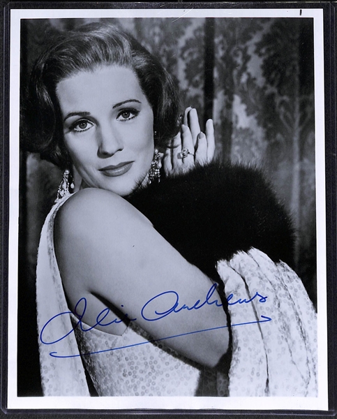 Julie Andrews and Maureen O'Sullivan (Jane from Tarzan) Signed 8x10 Photos 