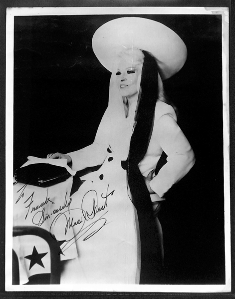 Star Actress Autograph Lot - (2) Marlene Dietrich, Lauren Bacall, Mae West (Creased) - JSA Auction Letter of Authenticity