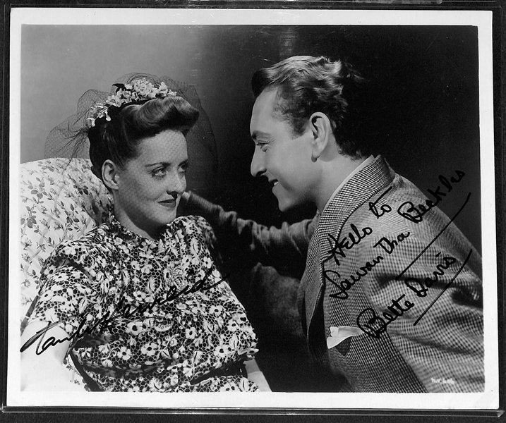 Star Actress/Actor Autograph Lot - Marlene Dietrich, Joan Collins, (2) Lilian Gish, Bette Davis/Paul Henreid)- JSA Auction Letter of Authenticity