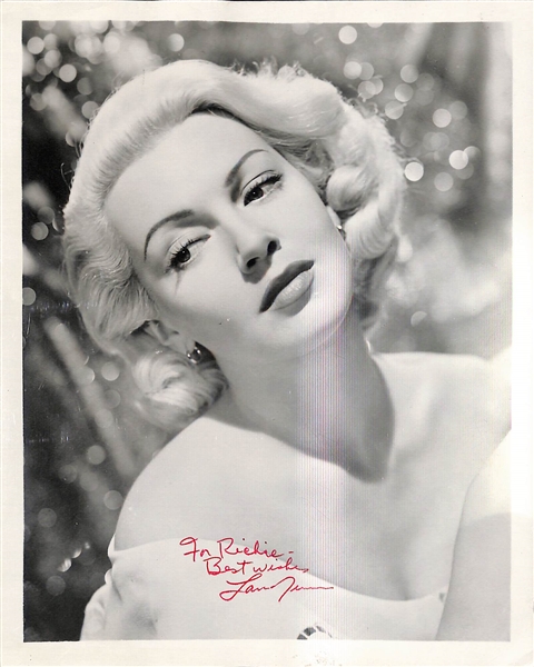 Star Actress Autograph Lot - Lana Turner, Marlene Dietrich, Sophia Loren  - JSA Auction Letter of Authenticity
