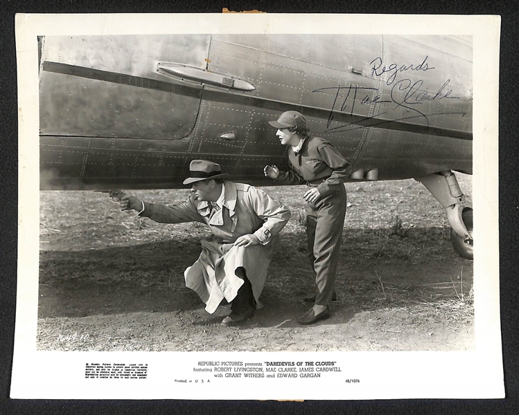 Lot of (8) Signed Entertainment Items w. Rita Hayworth Cut Autograph, Mae West Photo, Mae Clarke Photo,  (2 )Mario Lenza, + - JSA Auction Letter 