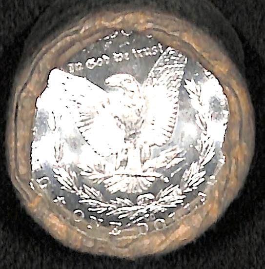 $10 BU Roll of Uncirculated Silver Morgan Dollars w/ 1 Carson City Showing