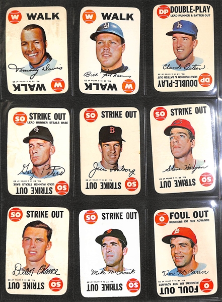 Lot of (2) 1968 Topps Game Baseball Sets w. extra Mickey Mantle (67 Total Cards)