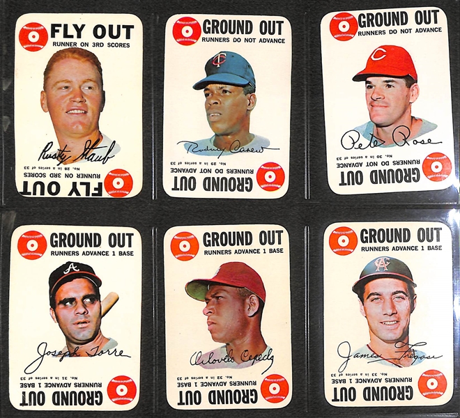 Lot of (2) 1968 Topps Game Baseball Sets w. extra Mickey Mantle (67 Total Cards)