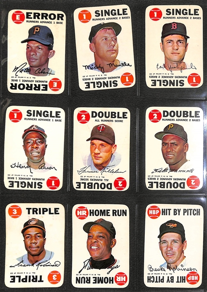 Lot of (2) 1968 Topps Game Baseball Sets w. extra Mickey Mantle (67 Total Cards)