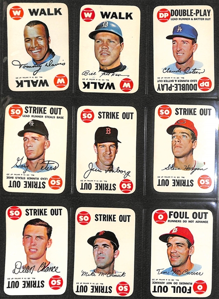 Lot of (2) 1968 Topps Game Baseball Sets w. extra Mickey Mantle (67 Total Cards)