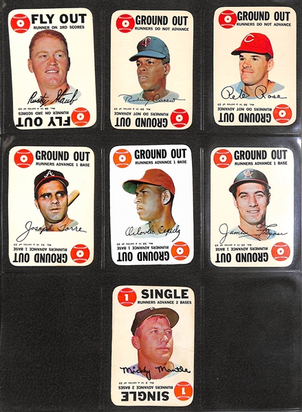 Lot of (2) 1968 Topps Game Baseball Sets w. extra Mickey Mantle (67 Total Cards)