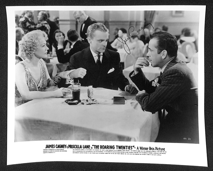 Lot of (3) Actor/Actress Signed Photos - (2) James Cagney Signed 8x10 Photos & Gene Raymond/Jeanette MacDonald - JSA Auction Letter