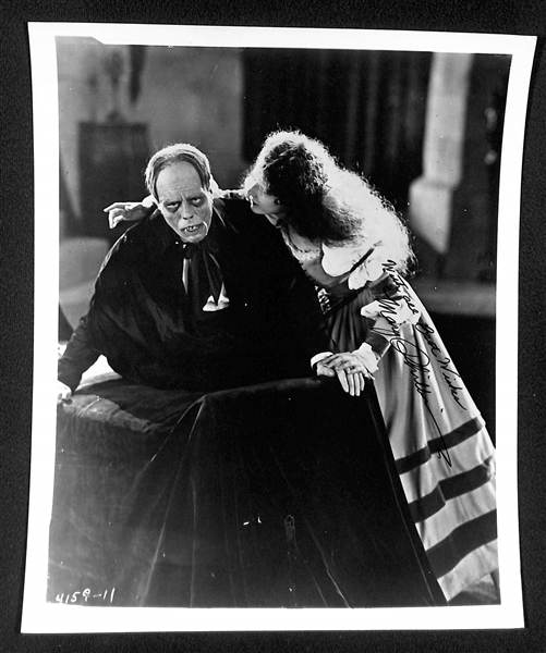 (3) Actress Signed 8x10 Photos - Brides of Frankenstein/Dracula - Mae Clarke, Elsa Lanchester, & Mary Philbin - JSA Auction Letter