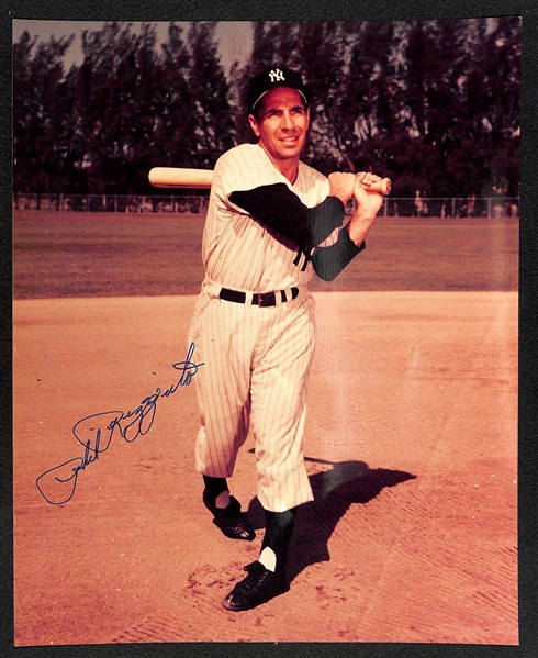 Lot of Signed Yankees 8x10 Photos - Whitey Ford, B. Dickey, P. Rizzuto, & Berra/Larsen - JSA Auction Letter