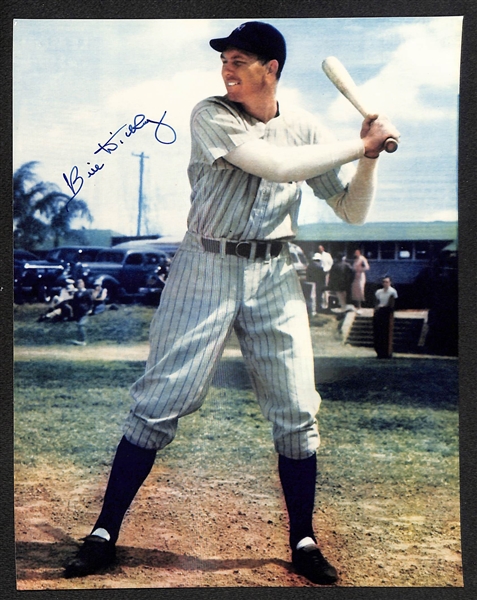 Lot of Signed Yankees 8x10 Photos - Whitey Ford, B. Dickey, P. Rizzuto, & Berra/Larsen - JSA Auction Letter