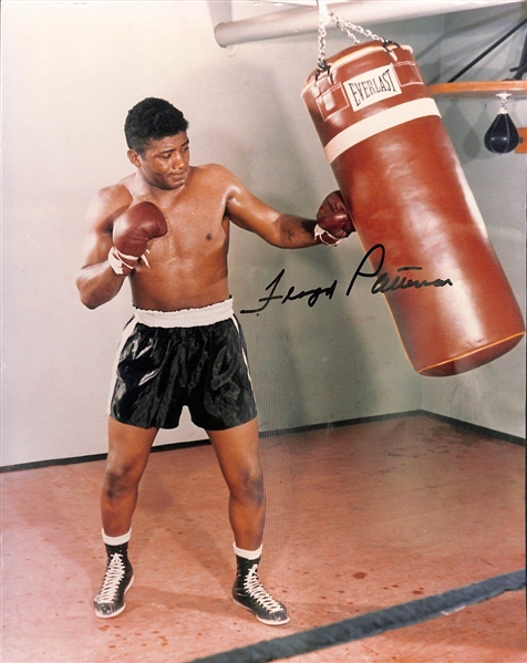 Lot of Signed Boxing 8x10 Photos - Mancini/Arguello, F. Patterson, R. Duran, (2) J. Lamotta, W. Pep, C. Basillio - JSA Auction Letter