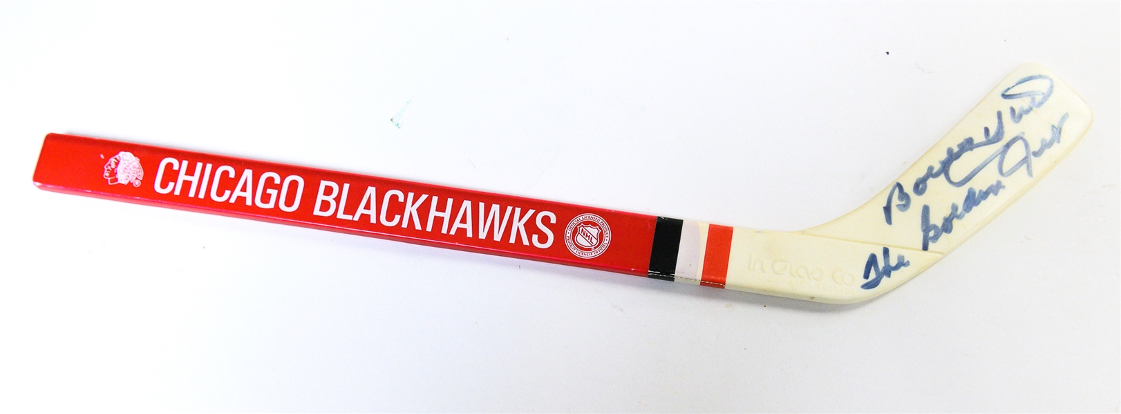 Hockey Autograph Lot (Bobby Hull Signed Mini Hockey Stick, B. Parent Signed Puck and Photo, E. Lindros Signed Puck & Magazine) - JSA Auction Letter