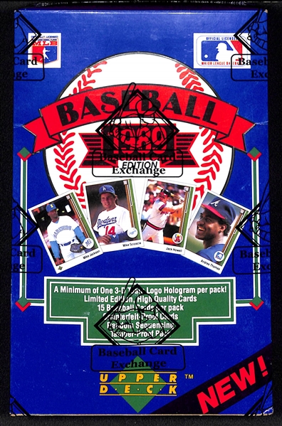 BBCE Sealed 1989 Upper Deck Wax Box (Possible Ken Griffey Jr Rookies)