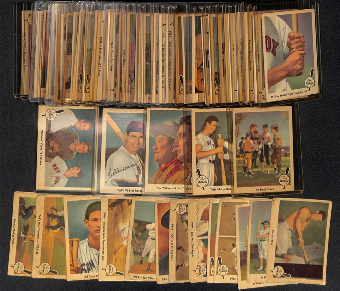 Lot of Assorted (55) 1959 Fleer Ted Williams Cards