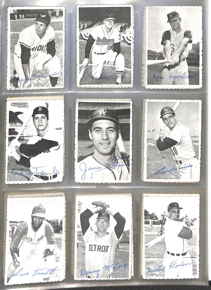 Lot of (160) Topps 1969 Deckle Edge & (43) 1979 Topps Super Baseball Cards w. Willie Mays