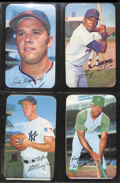 Lot of (160) Topps 1969 Deckle Edge & (43) 1979 Topps Super Baseball Cards w. Willie Mays