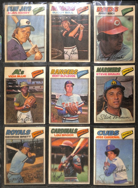 Lot of (120) 1970 Topps Booklets, (45) 1970-71 Scratch-Offs, (200) 1977 Cloth Baseball Cards