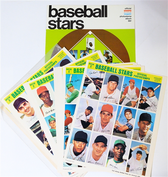 Lot of Assorted Vintage Baseball Memorabilia & Magazines w. 1965 Life Magazine w. Mantle on Cover