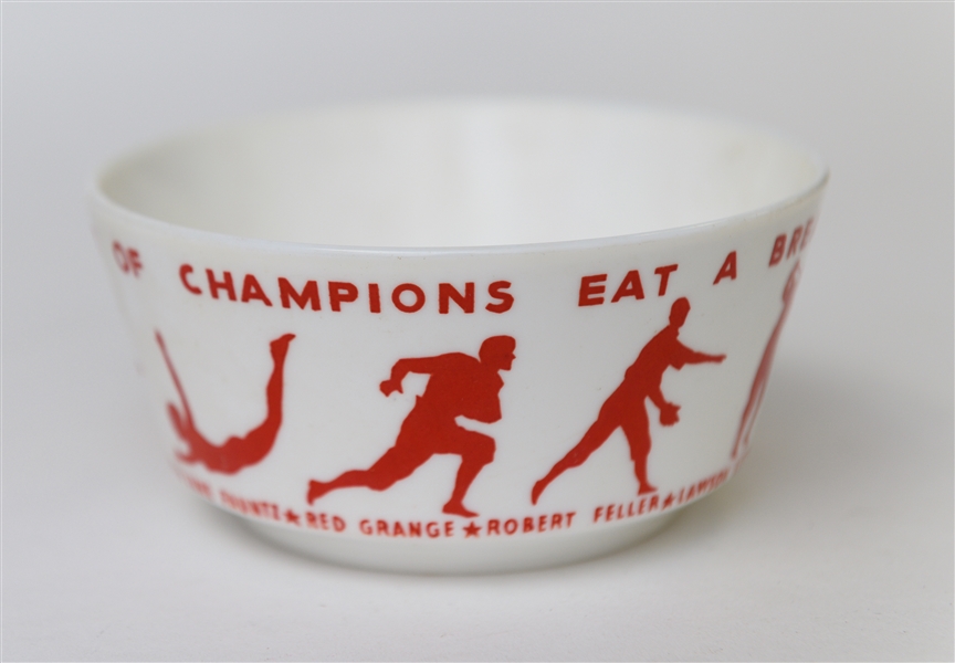 Lot of Baseball Memorabilia w. Vintage Gloves, Cereal Bowl, & Jackie Robinson Bank Bust