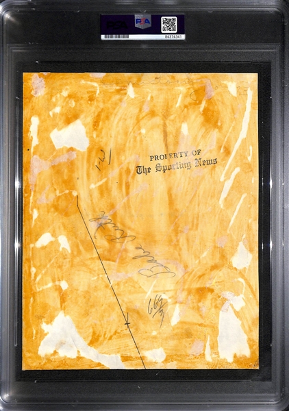 Original c. 1940s Babe Ruth Type II Photograph (From the Sporting News) Off Original Charles Conlon Glass Negative  (PSA/DNA Slabbed)