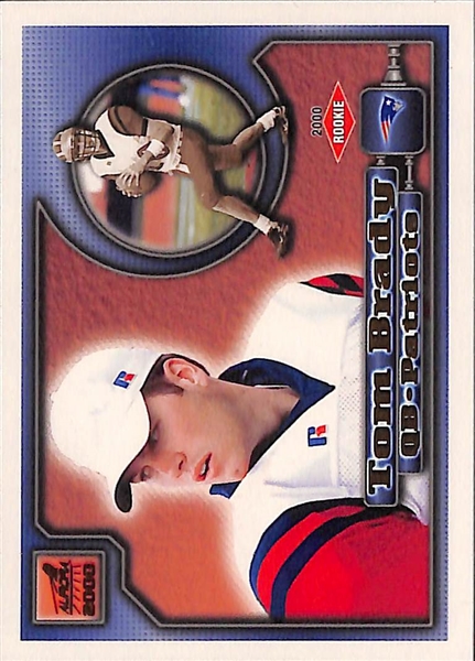 (3) 2000 Tom Brady Rookies - Ultra #234 BGS Authentic, Skybox Impact BGS 7, Aurora BGS 8