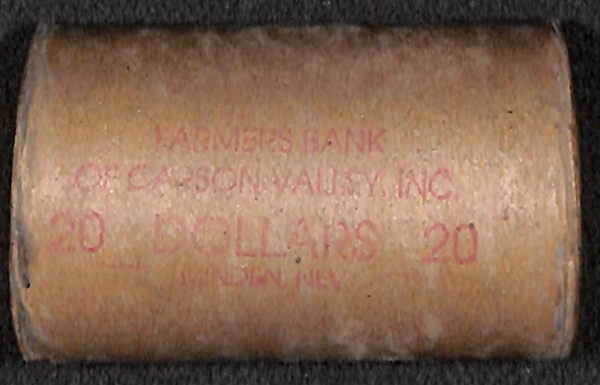 $20 BU Roll of Uncirculated Silver Morgan Dollars w/ End Roll CC (Carson City)