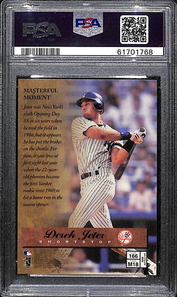 1997 Finest Embossed Derek Jeter Die-Cut Refractor Graded PSA 10 Gem Mint