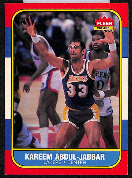 Lot of (33) 1986-87 Fleer Basketball Cards w. Kareem Abdul-Jabbar