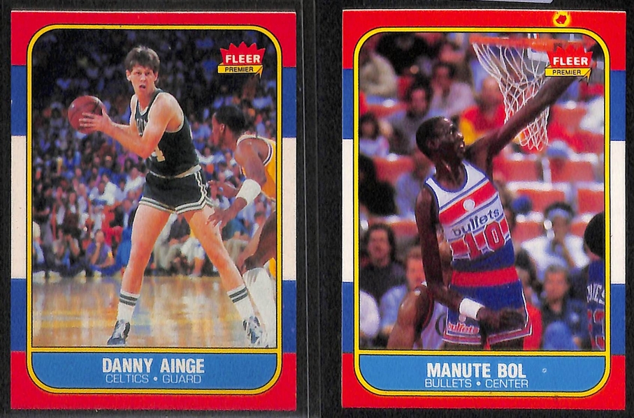 Lot of (33) 1986-87 Fleer Basketball Cards w. Kareem Abdul-Jabbar