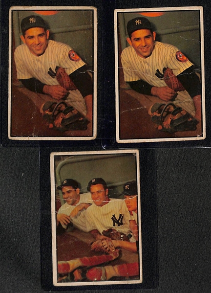 Lot of (12) 1953-1962 Topps & Bowman Yogi Berra Cards