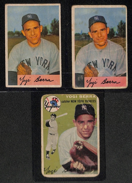 Lot of (12) 1953-1962 Topps & Bowman Yogi Berra Cards