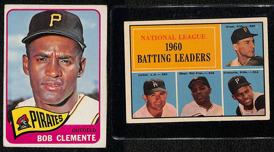 Lot of (7) 1959-1971 Topps Roberto Clemente Cards