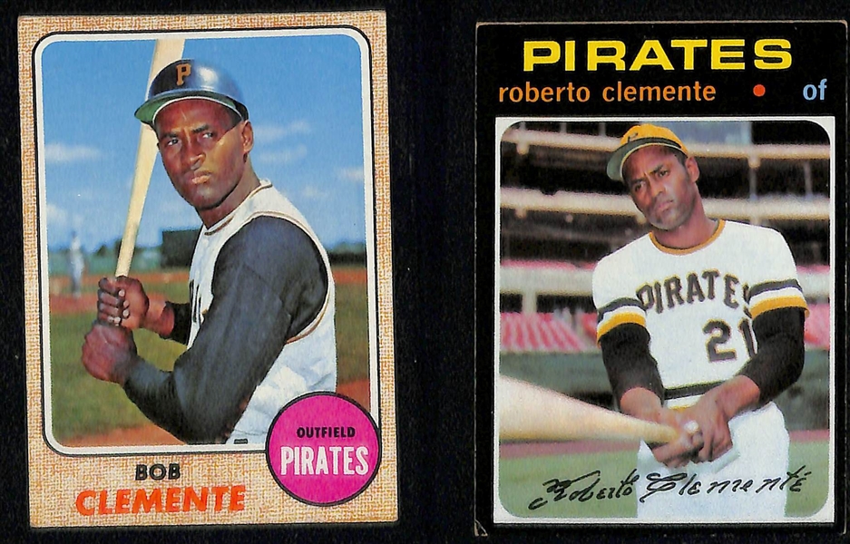 Lot of (7) 1959-1971 Topps Roberto Clemente Cards