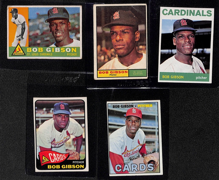  Lot of (18) 1957-1967 Topps Cards of Koufax/Gibson/Ford