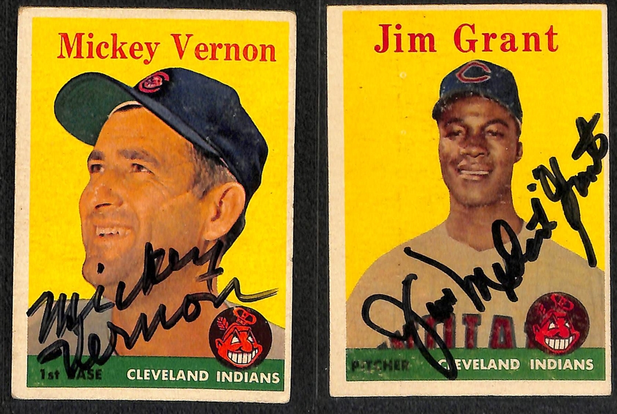  Lot of (75) Autographed Baseball Cards from 1953-1963 - Bowman/Topps/Post - w. 1957 Topps Robin Roberts - JSA Auction Letter