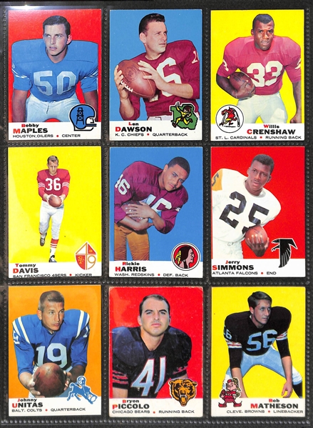 1969 Topps Football Complete Set of 263 Cards