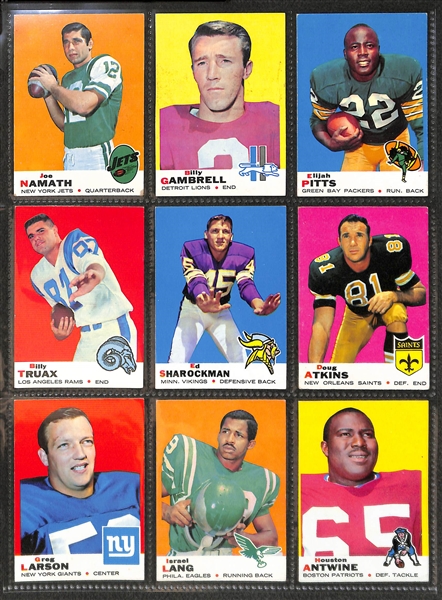 1969 Topps Football Complete Set of 263 Cards