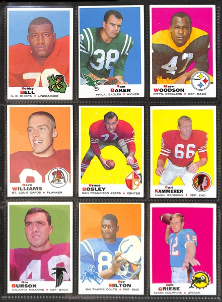 1969 Topps Football Complete Set of 263 Cards