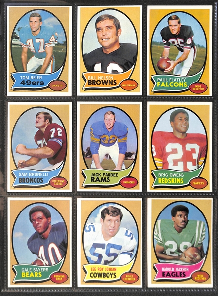 1970 Topps Football Complete Set of 263 Cards