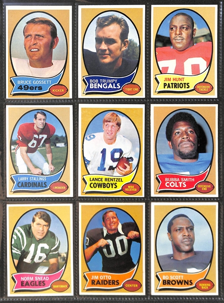 1970 Topps Football Complete Set of 263 Cards