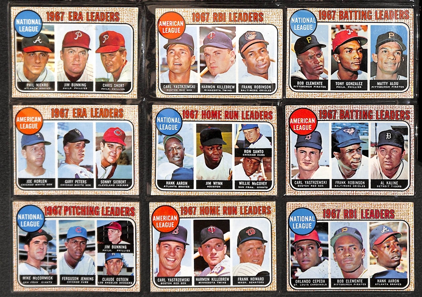  1968 Topps Baseball Complete Set of 598 Cards w. Nolan Ryan Rookie Card